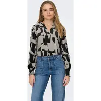 ONLY Blouse 'ONLMette' beige / zwart