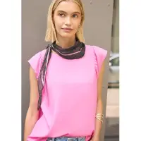 Street One Studio Street One Dames Ruitvormige bandana met ring - Paars - One size