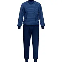 Ammann Schlafanzug Jeans Ringel SA lang V