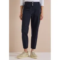 Cecil Dames Mid Waist Barrel Leg Hose im Casual Fit - Blauw - 25