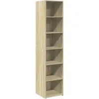 vidaXL Hoge kast 40x41x185 cm bewerkt hout sonoma eikenkleurig