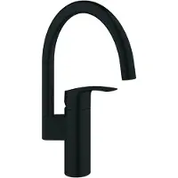 GROHE Eurosmart Keukenmengkraan - 18.3cm - hoge uitloop - matte black 332022433