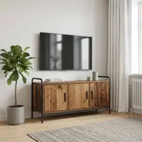 vidaXL Tv-meubel 79,5 x 33 x 50 cm Oud hout Bewerkt hout