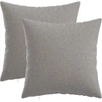 vidaXL Kussensloop 2 st HEERLEN Wolkgrijs 45 x 45 cm Stof