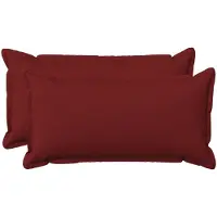 vidaXL Kussensloop 2 st HOUTEN Wijnrood 40 x 70 cm Faux Linnen
