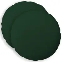 vidaXL Kussensloop 2 st HEERLEN Donkergroen Diam. 60 cm Stof