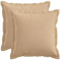 vidaXL - Kussensloop - 2 - pcs - HOUTEN - Crèmekleurig - 45 - x - 45 - cm - Faux - Linnen