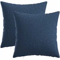 vidaXL Kussensloop 2 st HEERLEN Blauw 50 x 50 cm Stof