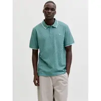 Jack & Jones Shirt 'JJEAustin' cyaan blauw / wit