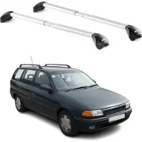 Aurilis Draagbalken voor Opel Astra F, stationwagen, 1991-2004, 5 deuren, aluminium, zilver, 2-delig, met ABE-certificaat