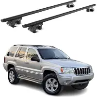 Aurilis Bagagedrager voor Jeep Grand Cherokee WJ (1999-2004), aluminium, zwart, 2x ABE-certificaat