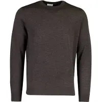 Profuomo trui ronde hals bruin gemeleerd wol