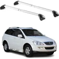 Aurilis Bagagedrager voor Ssangyong Kyron, modeljaren 2005-2011, 5-deurs, aluminium, zilverkleurig, met 2x ABE-certificaat