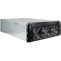Inter-Tech 88887236 computerbehuizing Rack Zwart, Grijs