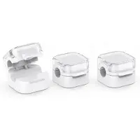 Wigento 6x Magnetische kabelclips voor op het bureau, kunststof kabelorganizer accessoires