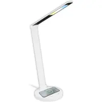 Briloner - LED-bureaulamp met inductief oplaadplatform, dimbaar, verstelbaar