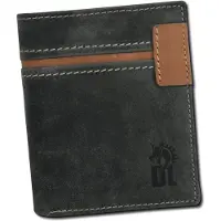 DrachenLeder heren portemonnee, leder, grijs/bruin, 25x85x11cm, modelnummer OPO009K6