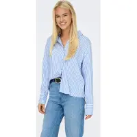 ONLY Blouse 'ONLBerit' lichtblauw / wit