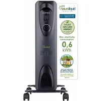 Bastilipo RC-ECOFLUID-9, Binnen, Vloer, Zwart, Knopbediening, Draaibaar, 1500 Watt, 600 Watt