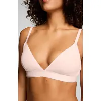 Puma - Dames - Sport Triangel Bralette - 3D Knit - Light Pink - Maat L