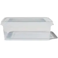 HEMA Opbergdoos Met Deksel 2.8L Dublin Transparant 25x17x10 (transparant)