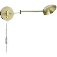 TRIO Leuchten LED wandlamp 272470108 Calcio, metaal, geborsteld messing, 6 Watt LED