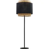 TK Lighting Vloerlamp HILTON zwart/goud, model 5465, van