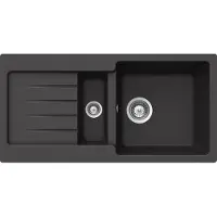 Schock spoelbakken, model TYPOS D-150S, in de kleur ONYX