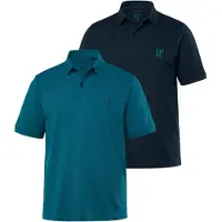 JP 1880 Regular Fit Polo shirt Korte mouw donkere benzine