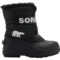 Sorel - Après-skischoenen - Little Kids Snow Commander Black Sea Salt voor Unisex - Kindermaat 34 - Zwart