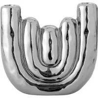 Bloomingville Shine kandelaar Zilver, 18,5x17,5 cm