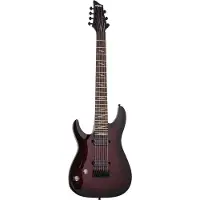 Schecter Omen Elite 7 Black Cherry Burst LH linkshandige elektrische gitaar