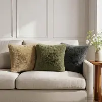 vidaXL Kussen 6 st HEERLEN Lichtgroen 50 x 50 cm PV Fleece