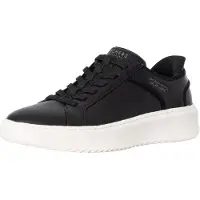 SKECHERS Slip-Ins Court Break - Sneakers Met Dubbele Ventilatie, Zwart