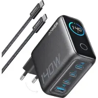 Anker Chargeur 1A3C 140 W Max pour 4 appareils Noir