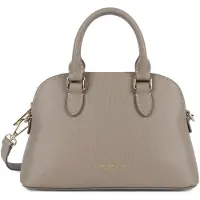Lancaster halvemaan tas, model M, Sierra Jia, kleur kiezelgrijs