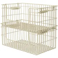 Ferm Living Cala Open Stapelbare Mand - Set van 2 Cashmere
