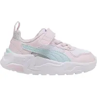 Puma Trinity 5 LT imitatieleren sneakers - lichtroze/lichtblauw Jongens/Meisjes Imitatieleer - maat 23