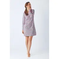 Hajo Premium katoen dames nachthemd multicolour | Maat 52/54