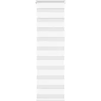 vidaXL Dubbele rolgordijn, wit, 45x150 cm, stofbreedte 40,9 cm, polyester