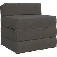 vidaXL Vouwbare Sofa Bed 2-zits Donkergrijs 70 x 60 x 63 cm