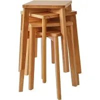 Merkloos Minimalistische set van 4 barkrukken voor de eetkamer en keuken