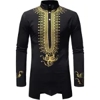 Merkloos Lange mouwen Thobe - Islamische Abaya - Heren Kaftan - Geschikt voor dagelijks gebruik - Effen kleur - Gemaakt van hoogwaardig polyester.