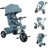 Merkloos 3-in-1 baby driewieler voor comfort en veiligheid