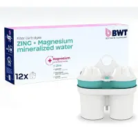 Merkloos Waterfilterpatronen met magnesium voor drinkwater, verpakking van 12 stuks