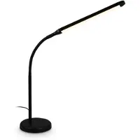 Briloner Mura – LED Bureaulamp – tafellamp met touchbediening – dimbaar – warm wit licht – geheugenfunctie – zwart – 36.6x13x45.4 cm