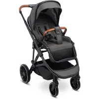 Merkloos Buggy met ligfunctie en regenbescherming - Lichtgewicht en opvouwbaar - Donkergrijs