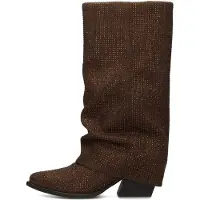 PS Poelman Ps lois laarzen studs dark brown hoge laarzen dames