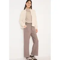 Cecil Dames Gebreide broek met wijde pijpen - Bruin - L