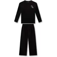 Sanetta - Kid's Pyjama 1/1 - Ondergoed 140, zwart